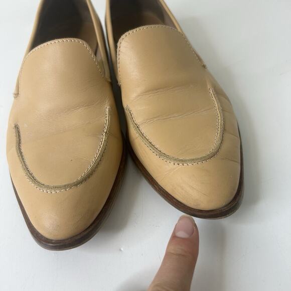 Everlane The Modern Loafer 6.5 Tan Pointy Toe Slip on Flats Made in Italy - Picture 6 of 11
